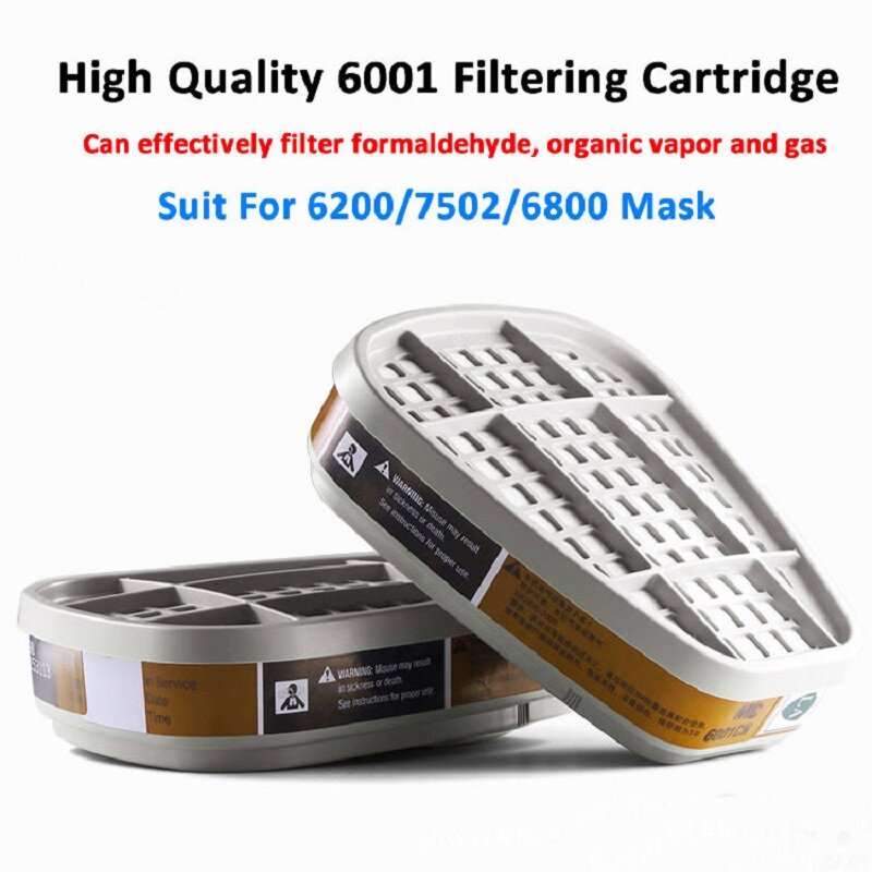 6001/6002/6004 Cartridge Kotak 5N11 Kapas Filter Set untuk 3M 6200/7502/6800 Kimia Lukisan Penyemprotan Respirator Debu Masker Gas