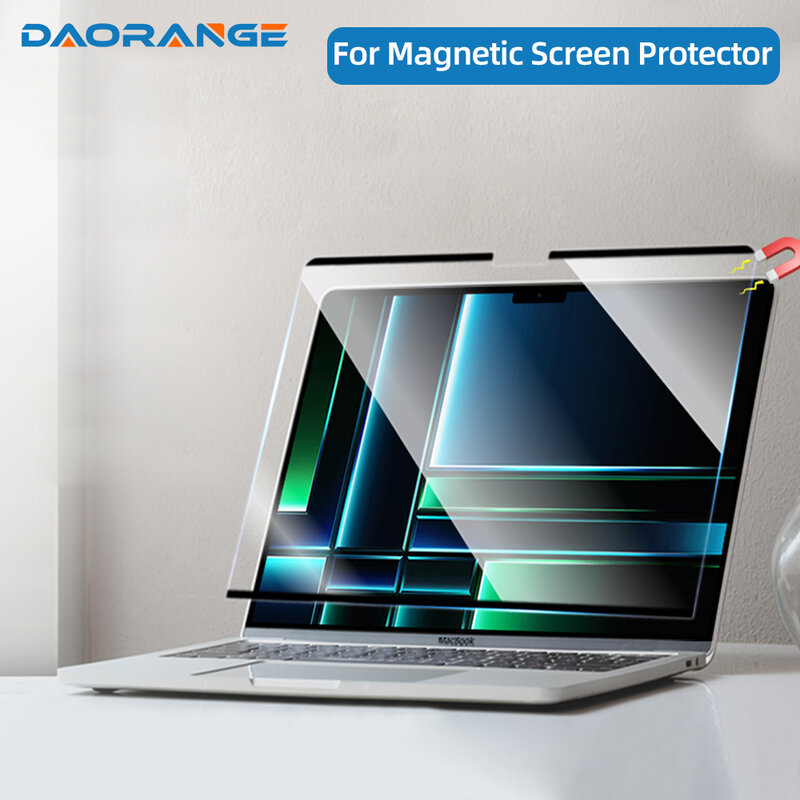 Protecteur d'écran HD magnétique pour Macbook, Film de protection d'écran pour MacPleAir 13, Dallas, A2179, A2337, A2681, Pro 13, 14, 15, 16, A2289, A2251