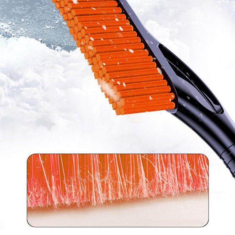 1/2 Pcs Car Snow Shovel Snow Brush Detachable Aluminum Tube Handle Defrost Shovel Snow Scraper Snow Clearing Supplies