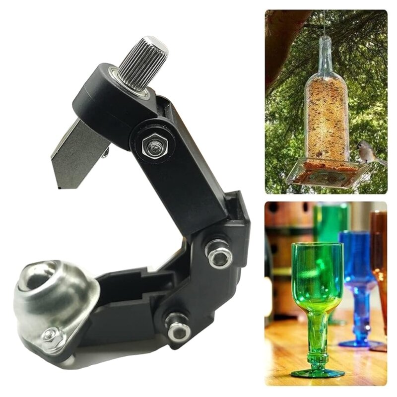 Arcs Glass Bottle Cutter DIY Tool Portable Quick Glass Cutting Kit Square & Round Bottle Cutting Machine Building Accessories