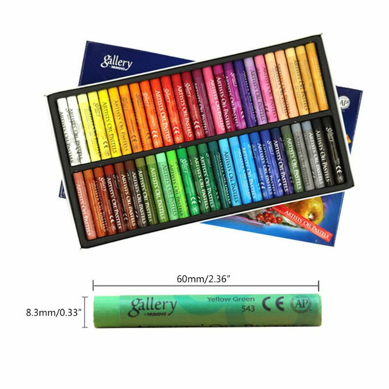 ดินสอสี Graffit Pastels สีไม่แตกหักสำหรับกระดาษไวท์บอร์ด พื้นกระจก 48 สี