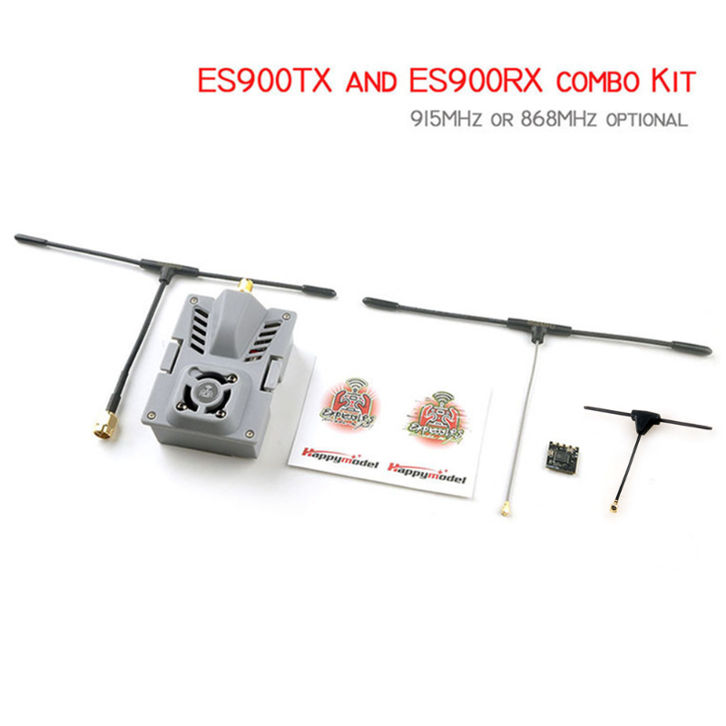 HappyModel ExpressLRS ELRS RF Módulo Receptor Conjunto para Avião RC, FPV Long Range Drone, Peças DIY, ES900TX, ES900RX, 915MHz, 868MHz