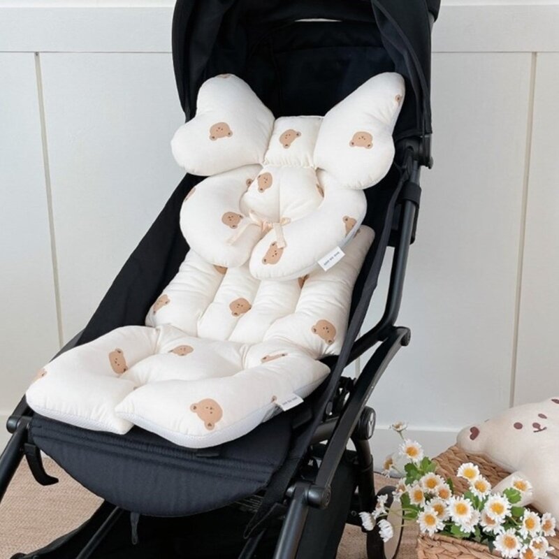 Kartun Bayi Stroller Pad Bantal Kursi Bernapas Bayi Bantalan Kursi Kasur Liner Kursi Dorong Kursi Makan Aksesori G99C
