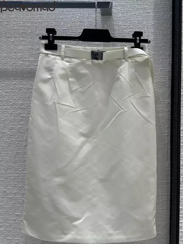 Fashion Designer Summer Party Half Skirt Suit Women's Turn-down Collar Sleeveless Coat + Low Waist Slim Pencil Skirt