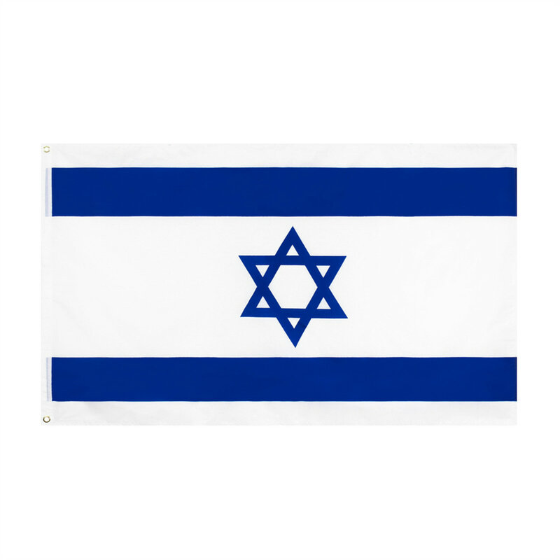 3x5 kaki Palestina & Israel-warna hidup dan memudar bukti-tajuk kanvas dan jahitan ganda-bendera Palestina poliester dengan