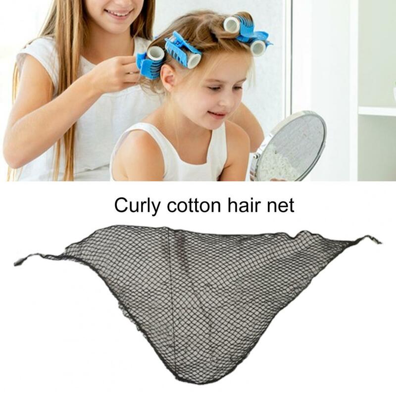 5Pcs Practical Sleep Hairnet Reusable Triangle Hair Net High Elasticity Rollers Cotton Sleeping Hair Net  Hair Styling