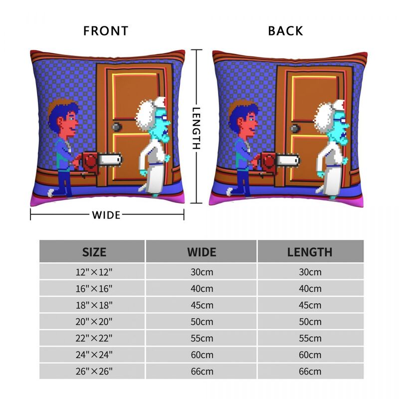 Maniac Mansion #01 베개 케이스 폴리 에스터 리넨 벨벳 패턴 우편 장식 던지기 베개 케이스 홈 쿠션 커버
