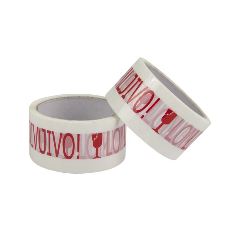 Customized product16 years samples fragile tape custom bopp packing
