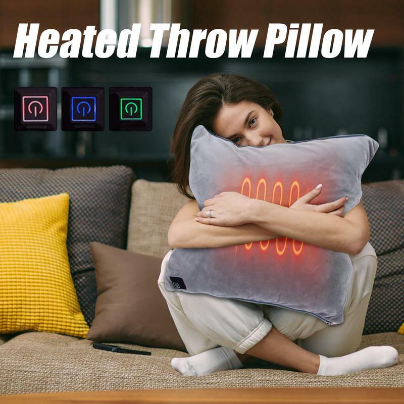 Heating Lumbar Support Pillow Portable Cozy Electric Hand Warmer Hand Warmer Heating Ergonomic Pillow For Abdomen Neck Office
