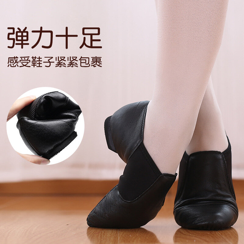 Genuine Leather Upper Slip-on Jazz Shoe for Jazz Dance Shoes Children Shoes for Men and Women Salsa on Jazz Shoes Ballet Belly