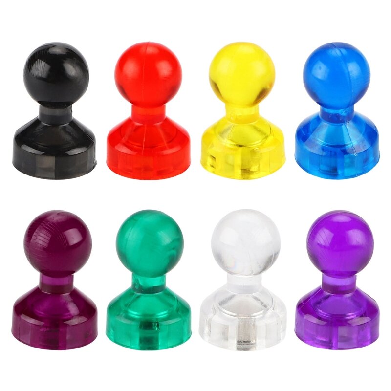 10Pcs Colorful Magentic Pushpins Whiteboard Magnets Map Magnets Strong Magnetic