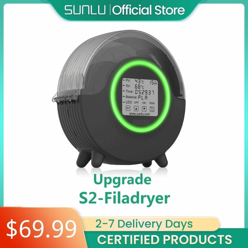 Сушилка для наполнителя SUNLU 3D S2 FilaDryer, сухая коробка S2, сушилка для наполнителя, коробка для хранения, сухая подставка для наполнителя, бесплатный 3D-принтер Mate
