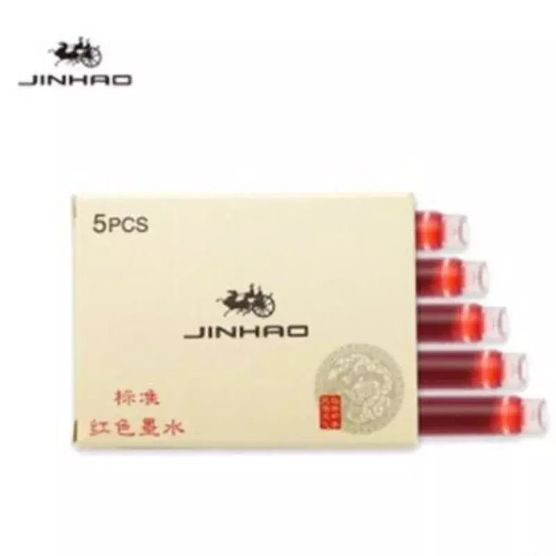 Jinhao-recarga de cartucho de tinta de Color, pluma estilográfica para oficina, escuela, estudiante, suministros de papelería, 5/10/15 piezas