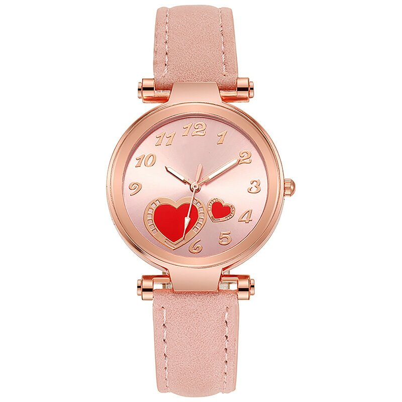 Luxe Horloges Voor Vrouwen Liefde Dames Horloge Lederen Band Analoge Quartz Mode Temperament Dames Horloge Vrouw Horloge