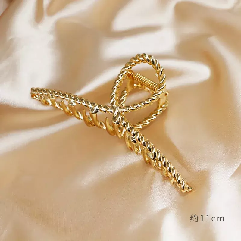 Moda semplice oro capelli artiglio Clip farfalla geometrica elegante fermaglio per capelli morsetto artiglio per ragazze copricapo accessori per capelli donna