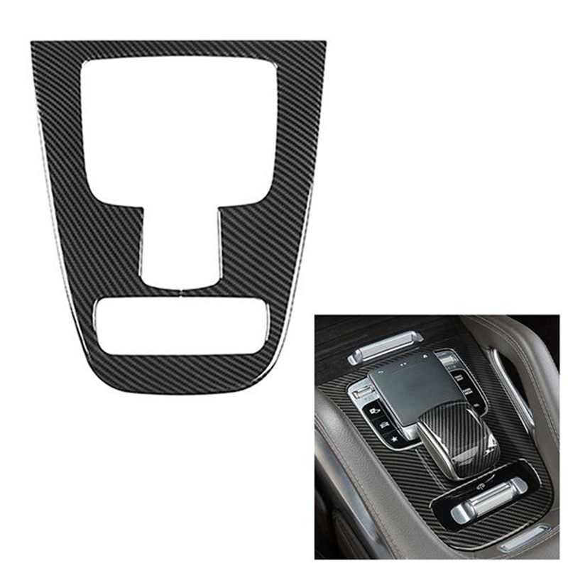 Car Carbon Fiber Central Gear Panel Control Panel Decal Car Interior Modification for Benz W167 GLE/GLS 2020
