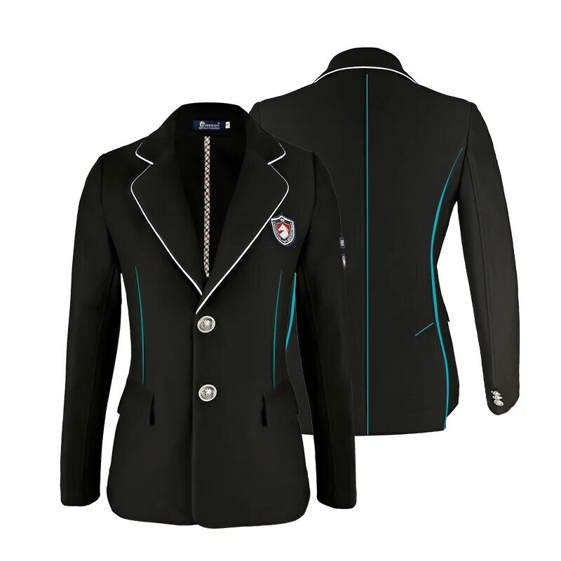 女性の乗馬服,女性のユニフォーム,伸縮性のあるタイトなコート,乗馬ジャケット,レーシングコート,ライダージャケット