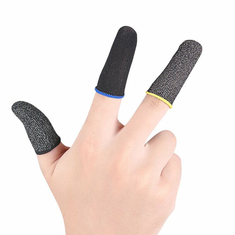 Cunas para dedos de juego para móvil con pantalla táctil, ultrafinas, transpirables, antideslizantes, antisudor y antihuellas