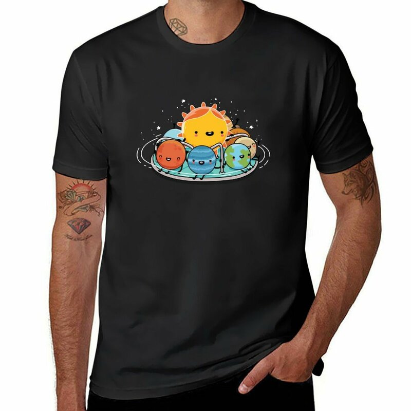 Футболка с надписью вокруг Солнца, блузка, одежда, заготовки, облегающие футболки для мужчин