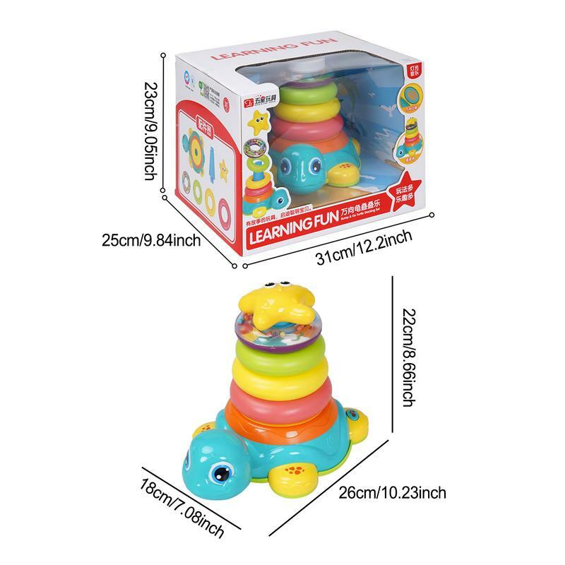 Kids 'Color Sorting Brinquedos Empilhamento, Montessori Shape Blocks, Brinquedos Empilhamento de Criança