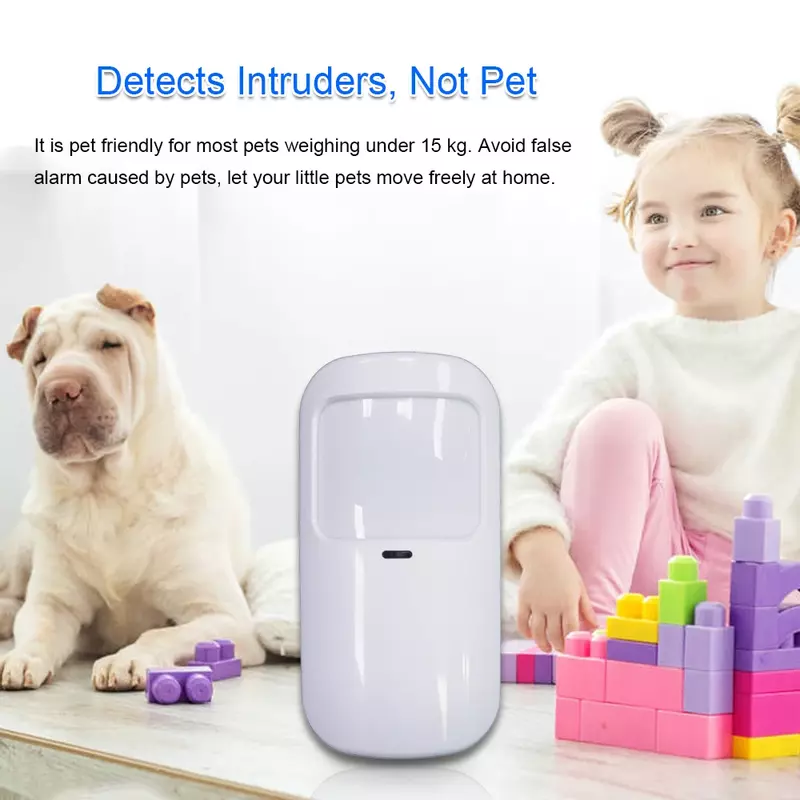 TUGARD P10 433MHz Detector de infrarrojos anti-mascotas inalámbrico PIR Detector de movimiento Sensor Smart Home Security Host Alarm Accesorios