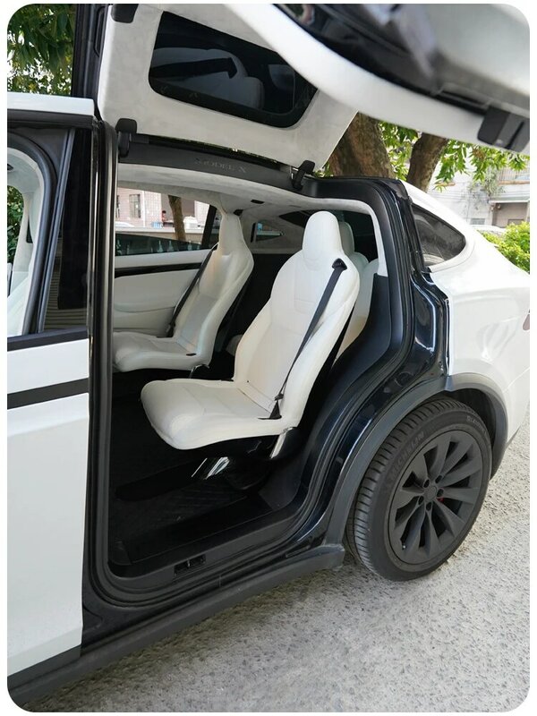 Für Tesla Modell X S Auto Sitze Abdeckung Nappa Leder Volle Surround Stil Fabrik Großhandel Preis Angepasst Innen Zubehör
