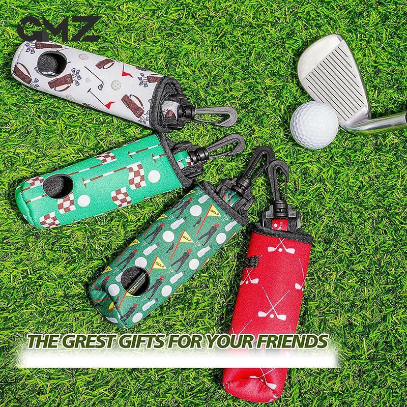 Portátil Pequeno Golf Ball Bag, Mini saco de cintura, Neoprene Bolsa com Swivel Cinto Clipe (Bola Não Incluído)