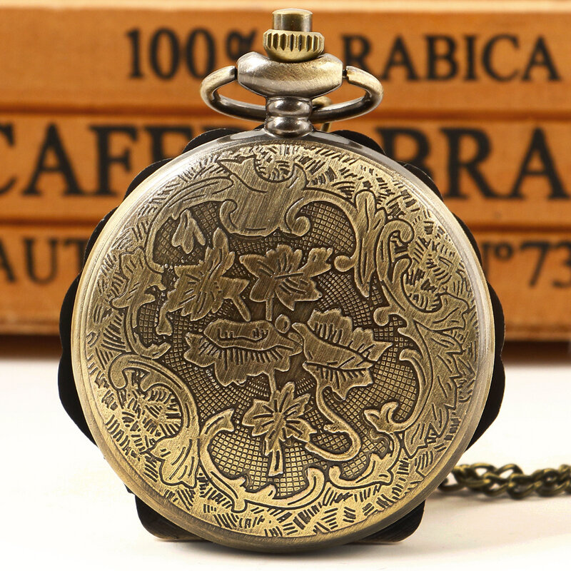 Collar de reloj de bolsillo de cuarzo con diseño de concha personalizado, colgante creativo para niños y niñas, regalo Vintage