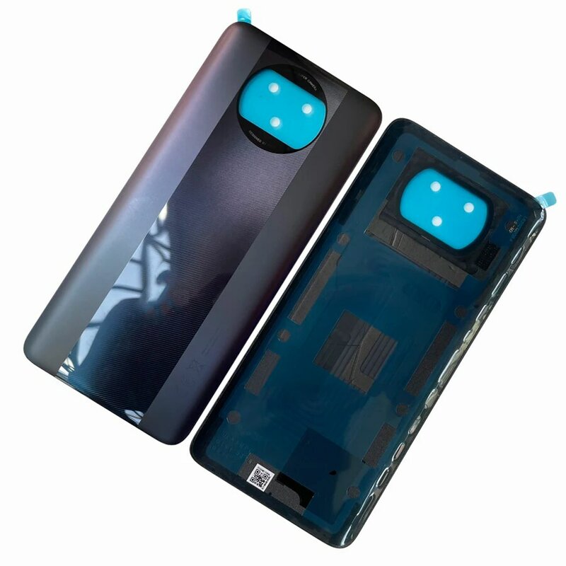 الغطاء الخلفي الأصلي ل شاومي بوكو X3 / X3 NFC/مي بوكو X3 برو البطارية الخلفية الإسكان غطاء الباب الخلفي الإسكان مع لاصق