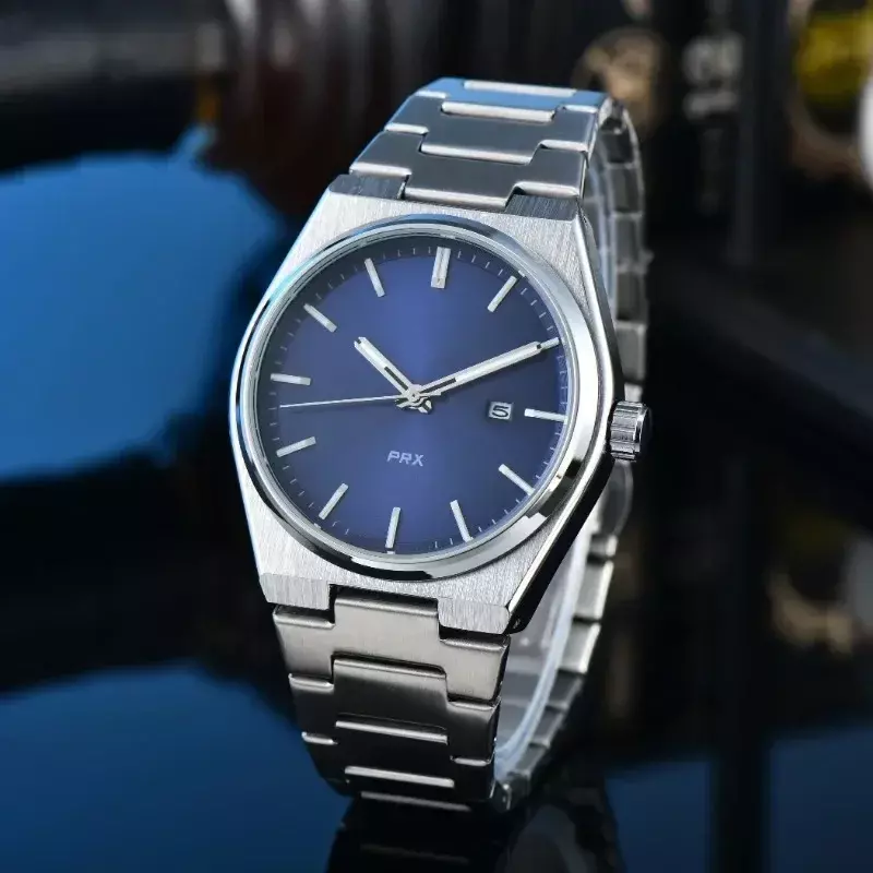 2024 jam tangan asli mewah untuk pria, jam tangan kualitas tinggi, kronograf PRX, tanggal otomatis, jam AAA