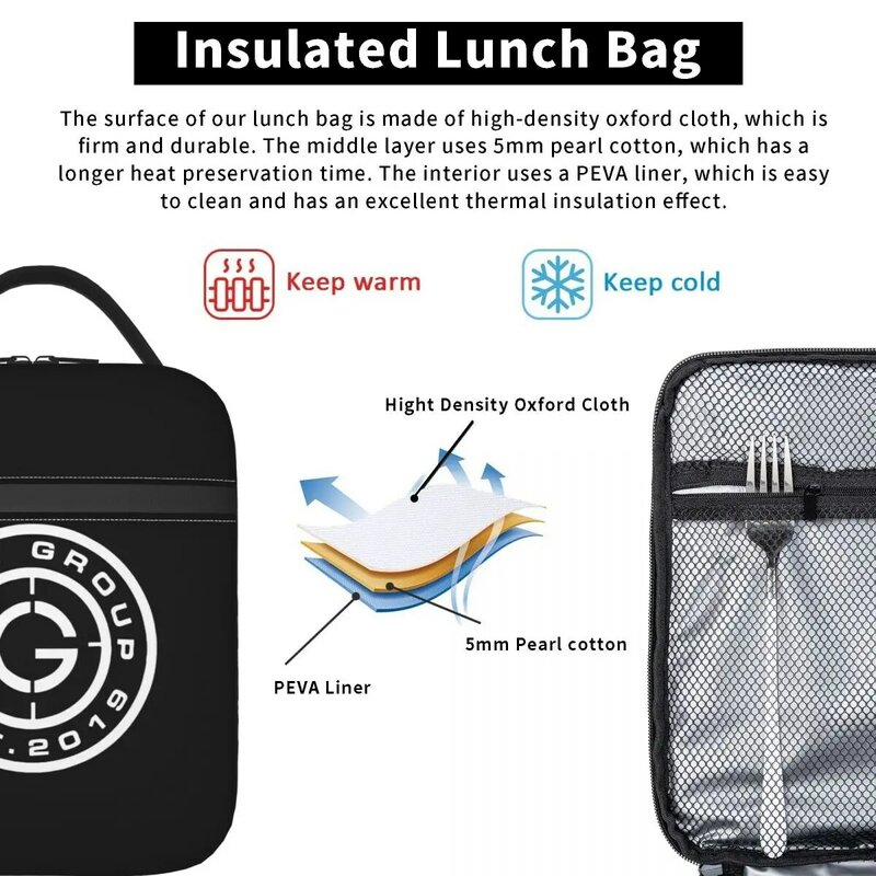 GBRS-Lunch Bag Isolado, Caixa Portátil De Armazenamento De Alimentos, Refrigerador, Caixas Térmicas para Piquenique, Grupo Observatório Avançado