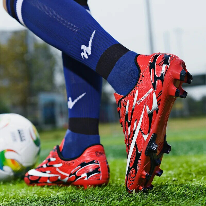 รองเท้าฟุตบอลสำหรับเด็กผู้ใหญ่รองเท้ากีฬากลางแจ้งรองเท้าฝึกรองเท้าฟุตบอล tf/fg รองเท้าผ้าใบกันลื่น