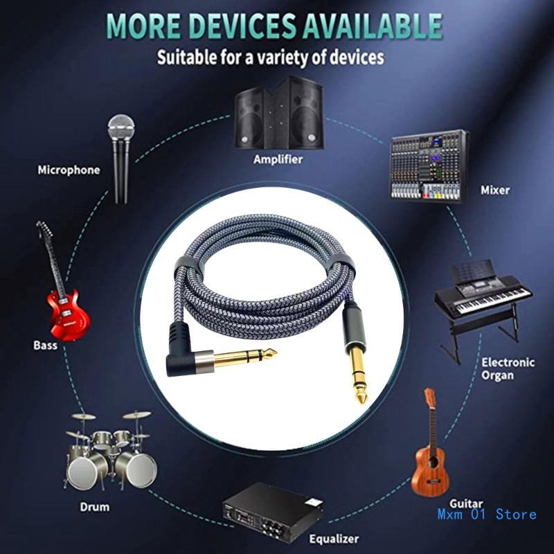 1m or 2m Guitar Instrument Cable Profession Noiseless Guitar Bass Cable Cord Straight to Straight Instrument Drop shipping