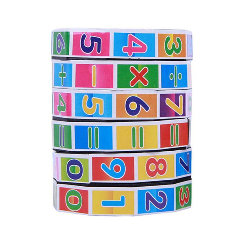 Montessori Math Puzzle Toys para Crianças, Cube Puzzles, Adicionar Subtrair, Multiplicar e Dividir Exercícios, Aula Suprimentos