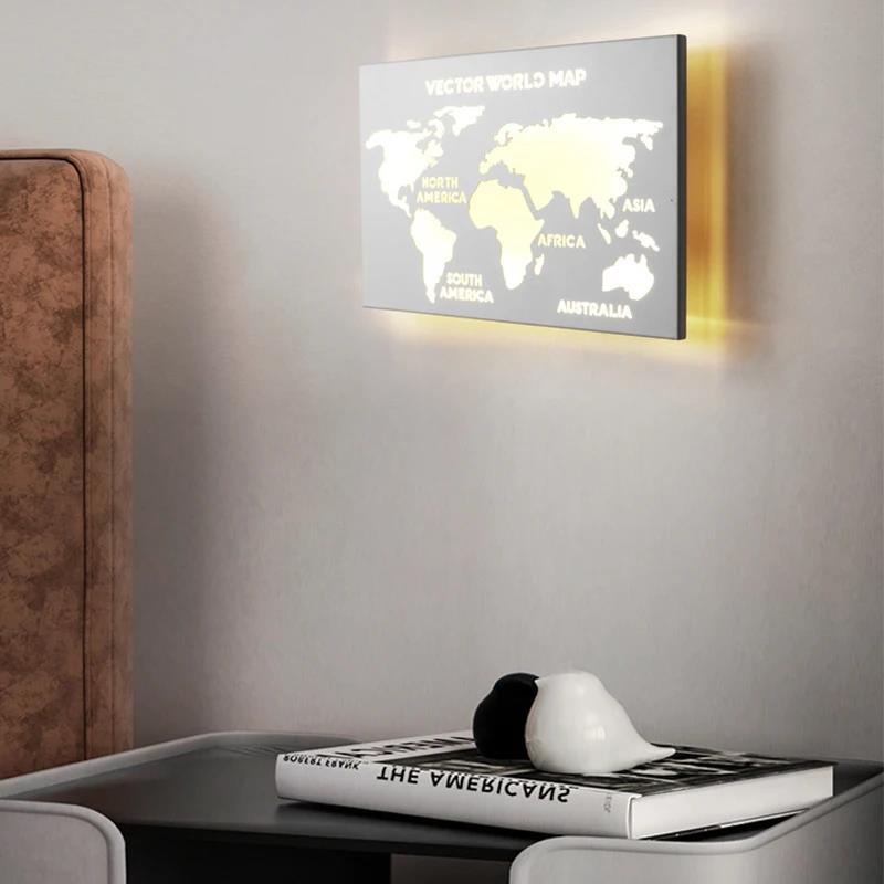 โคมไฟติดผนัง LED ที่ทันสมัยสำหรับห้องนอนห้องนั่งเล่นห้องครัวไฟทางเดินในร่มไฟติดผนังข้างเตียงโรงแรมตกแต่งแบบเชิงเทียน