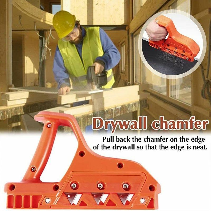 Plasterboard Quick Cutter, Gypsum Board Hand Plane, Drywall Edge Chamfer, Woodworking Cutting Tool, 45 °, 60 ° Trimmer Hand Tool