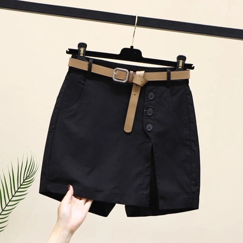 Niche Shorts for Women Summer Solid New Design Fashion Korean Style Cool Girls Clothing Fit All-match Comfortable Soft Casual