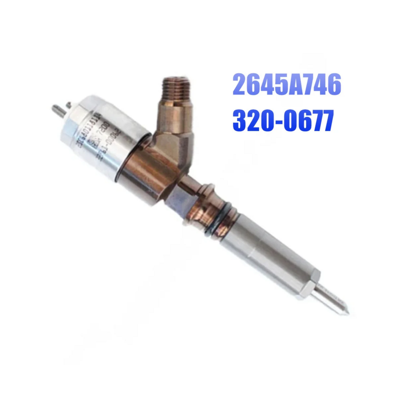 Injektor bahan bakar Diesel ekskavator 320-0677 2645A746 untuk injektor rel umum Caterpillar CAT C6.6 mesin E320D E323D 420E