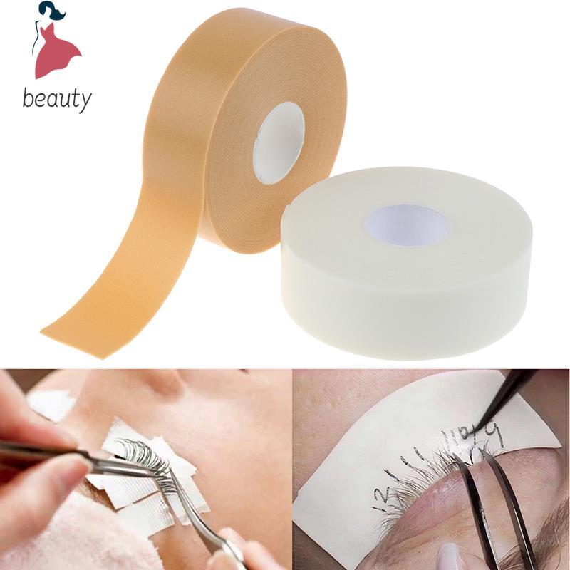1 rolo de extensão de cílios falsos sem fiapos, almofadas de papel, branco/nude, sob os olhos, acessórios de maquiagem