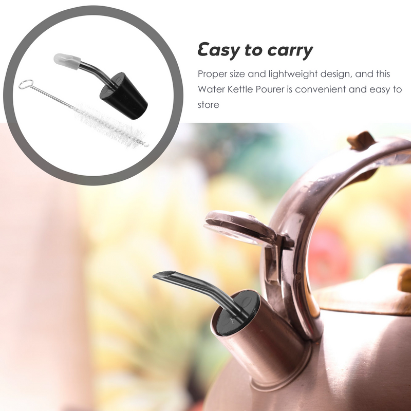 of Teakettle Extension Spout Stainless Steel Water Bottle Jug Pourer Teapot Accessory Extension Tube