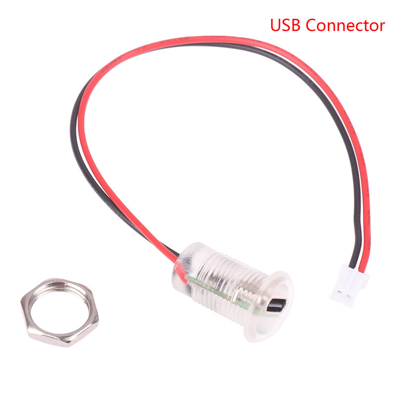USB-C 2Pin เต้ารับสำหรับชาร์จกระแสไฟสูงพร้อมแผ่นล็อคน๊อต PH2.0 TYPE-C USB ตัวเมียกันน้ำแจ็คขั้วต่อตัวเมีย