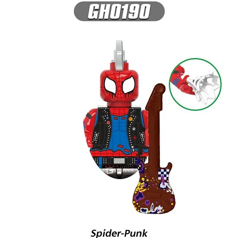 Конструктор G0124 из аниме «мстители», Человек-паук, герои из мультфильмов, развивающая игрушка для мальчиков, подарок на день рождения
