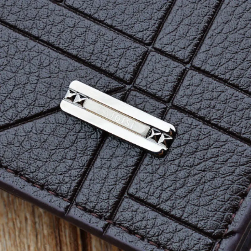 Mode geprägte vertikale offene Anzug Tasche weiche Brieftasche Herren Brieftaschen lange Brieftaschen