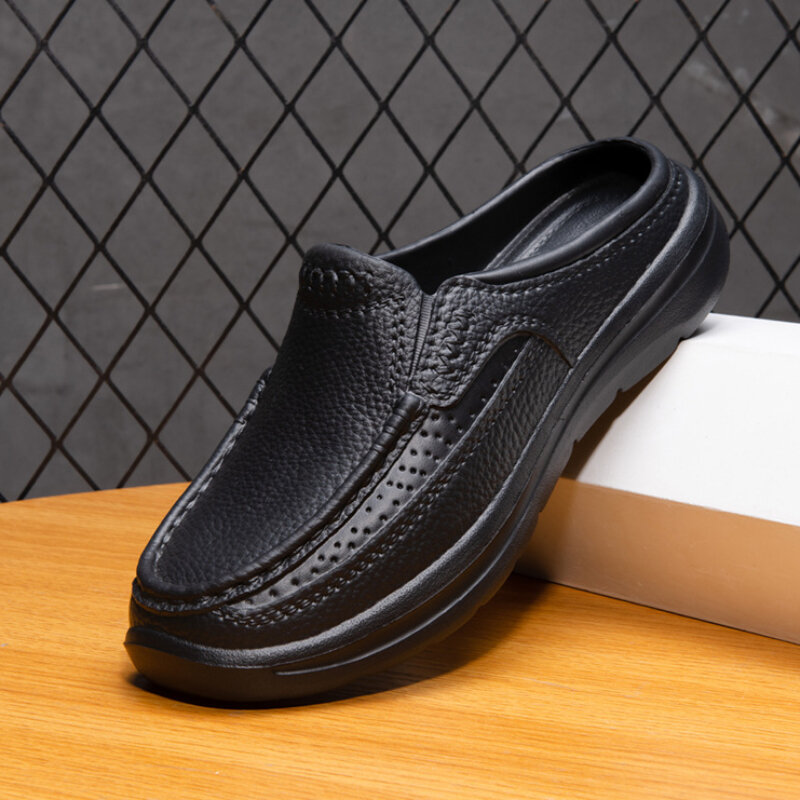 Sandal kasual luar ruangan Fashion untuk pria, sandal pantai EVA lembut, sandal ukuran besar, sandal mode baru 2024