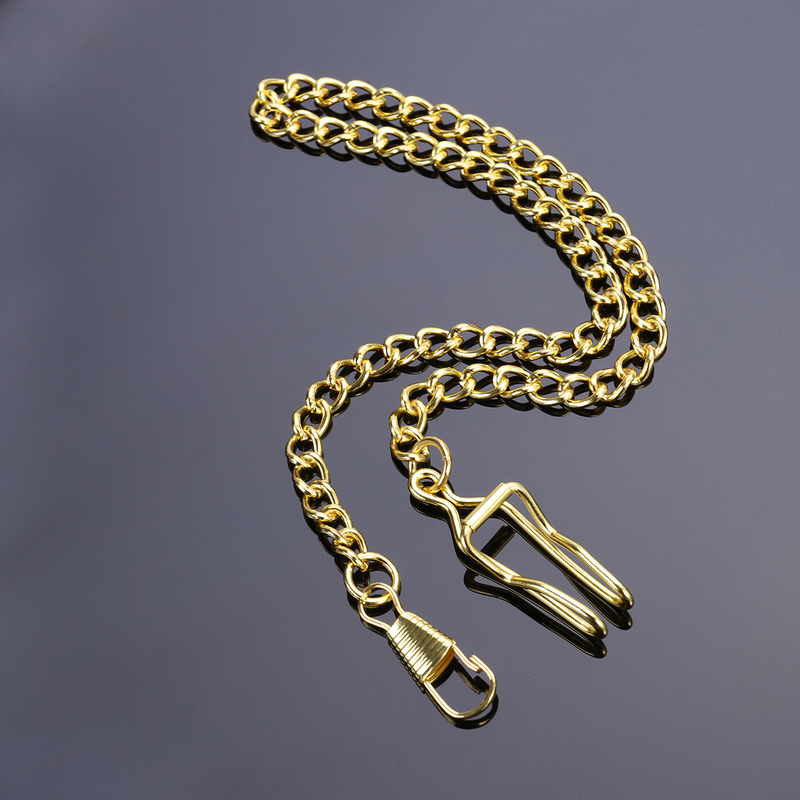 Klassische versilberte Taschenuhr kette Schlüssel anhänger Hochwertige Metall uhrkette für lange Lebensdauer