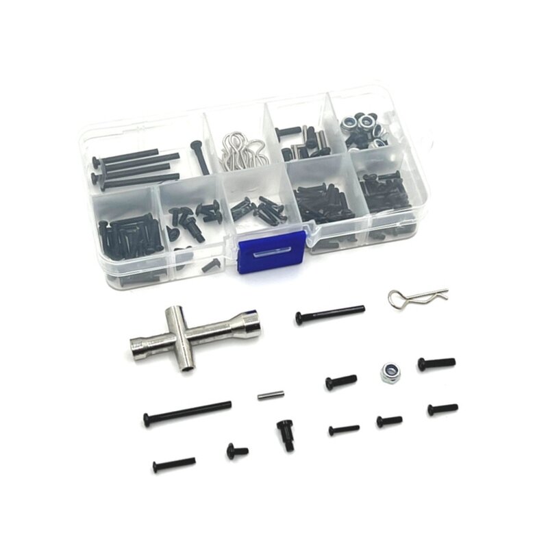 SCY 16101 16102 16103 16104 16106 16201 JJRC Q130A Q130B Q141 Metal Screws Fastener Kit Repair Tools 1/16 RC Car Spare Parts