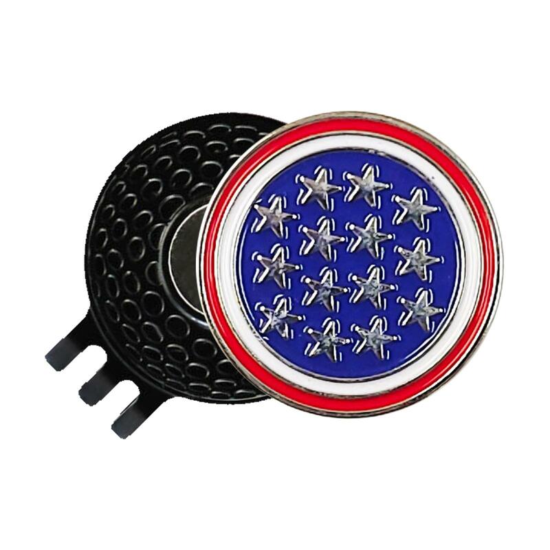 Golf Ball Marker Golf Accessories for Golf Lover Practical 25mm Magnetic Golf Cap Clips Mark Tool for Belt Hats Gloves Bags Caps