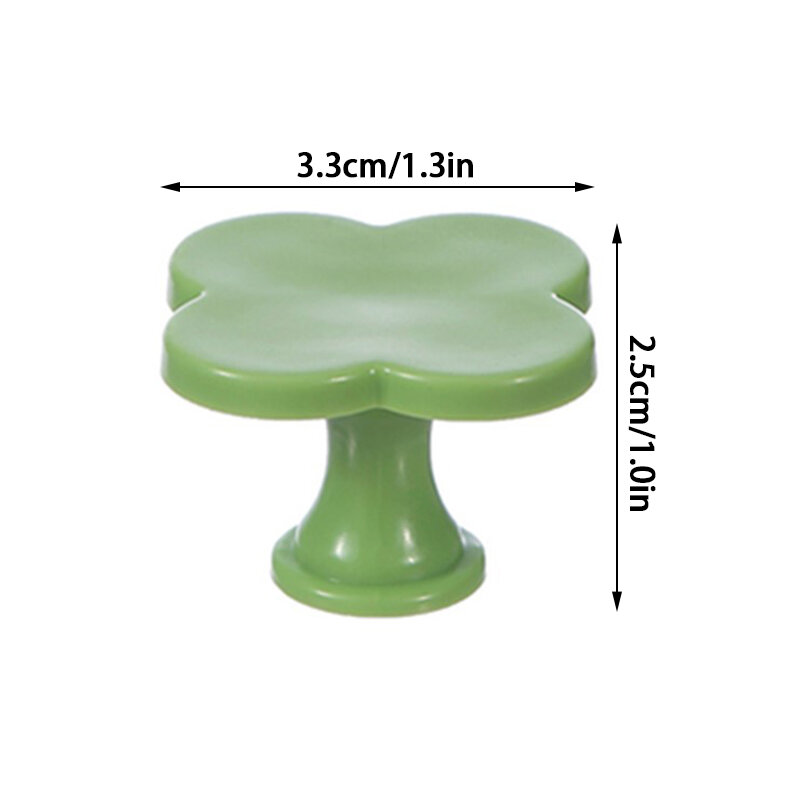 Handle Toilet Press Button Four Leaf Clover Shaped Press Tank Push Switch Bathing Room Decor Water Press Flush Button Home Tools