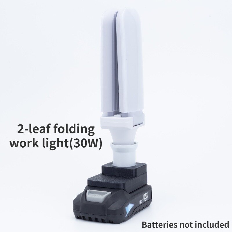 حامل مصباح قابل للطي لفيركس ، بطارية ليثيوم 20 فولت ، 30 واط ، 45 واط ، 60 واط (بدون بطارية) ، للتخييم