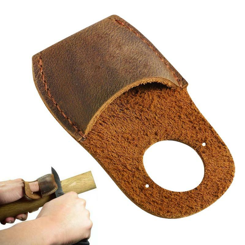 Leather Finger Protector Leather Carpenter Finger Protector Cover Reinforced Design Finger Protective Tool For Jewelry Making